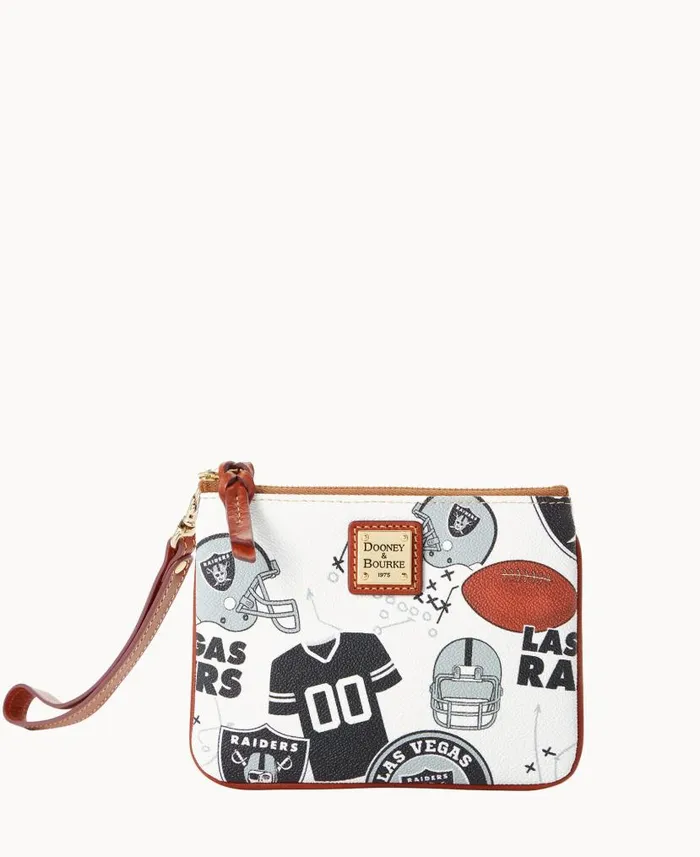 Dooney and Bourke NFL Raiders Stadium Wristlet Raiders WomenMen Wallets