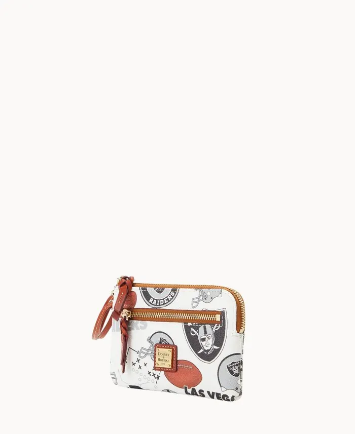 Dooney and Bourke NFL Raiders Zip Around Wristlet Raiders WomenMen Wallets