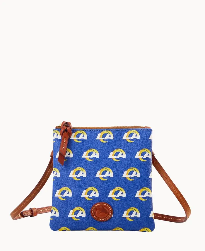 Dooney and Bourke NFL Rams Small North South Top Zip Crossbody Rams WomenMen Crossbodies Dooney and Bourke NFL Rams Small North South Top Zip Crossbody Rams WomenMen Crossbodies