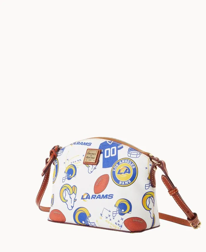 Dooney and Bourke NFL Rams Suki Crossbody Rams WomenMen Crossbodies