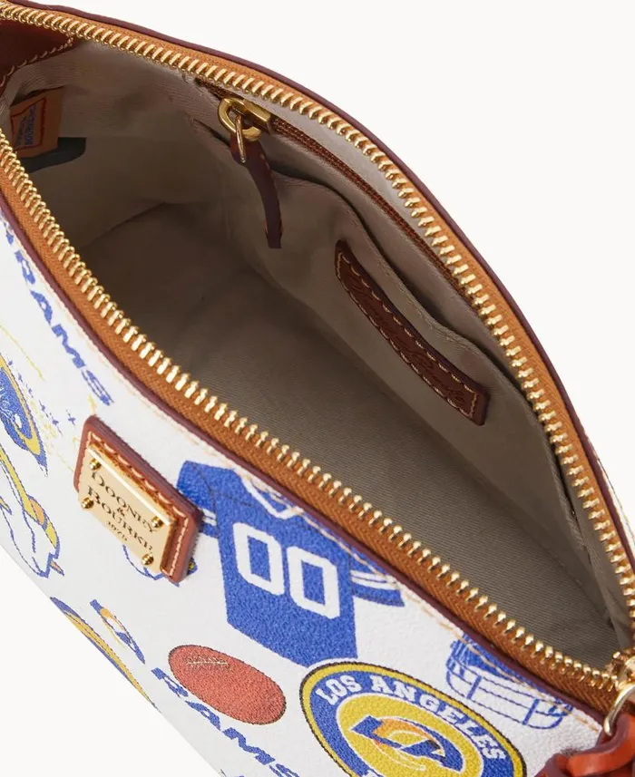 Dooney and Bourke NFL Rams Suki Crossbody Rams WomenMen Crossbodies