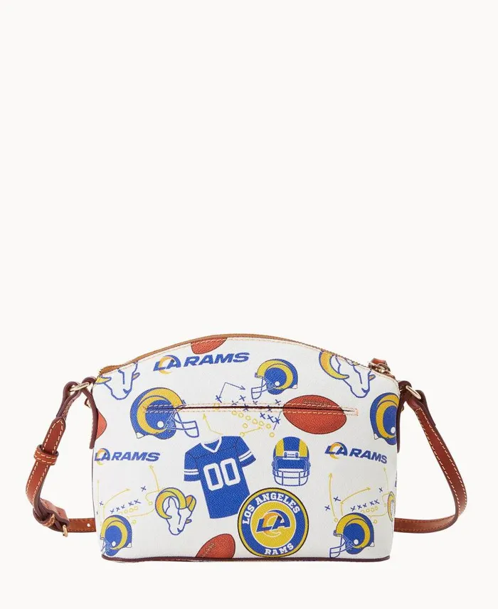 Dooney and Bourke NFL Rams Suki Crossbody Rams WomenMen Crossbodies