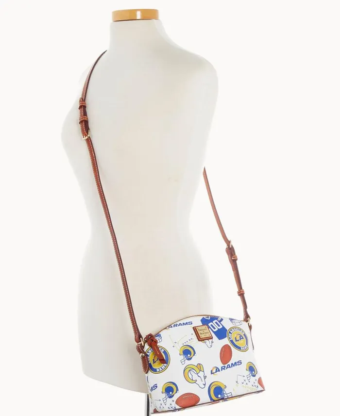 Dooney and Bourke NFL Rams Suki Crossbody Rams WomenMen Crossbodies