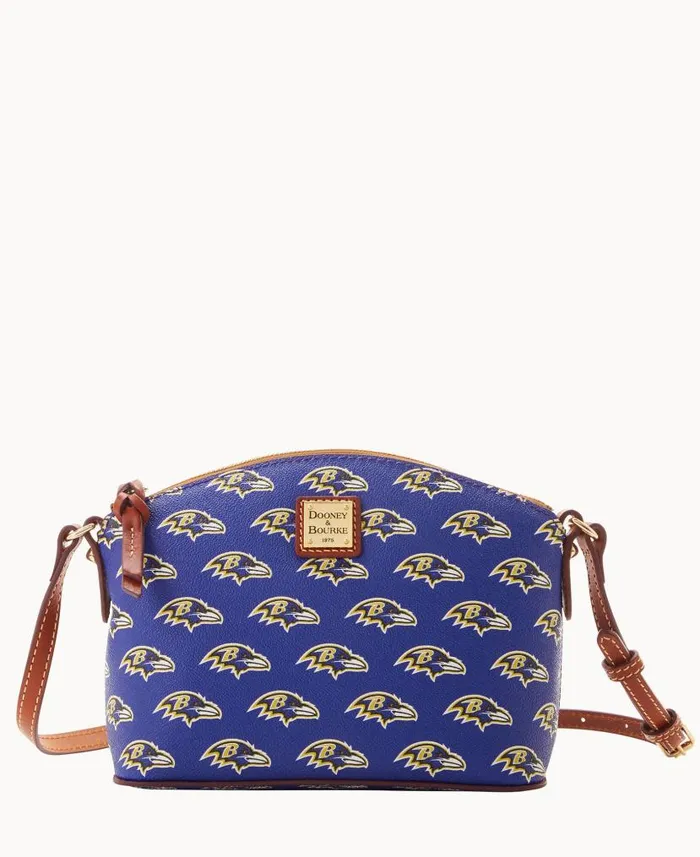 Dooney and Bourke NFL Ravens Suki Crossbody Med Wristlet Ravens WomenMen Crossbodies Dooney and Bourke NFL Ravens Suki Crossbody Med Wristlet Ravens WomenMen Crossbodies