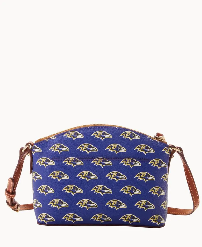 Dooney and Bourke NFL Ravens Suki Crossbody Med Wristlet Ravens WomenMen Crossbodies Dooney and Bourke NFL Ravens Suki Crossbody Med Wristlet Ravens WomenMen Crossbodies
