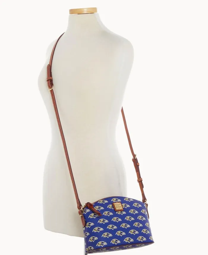 Dooney and Bourke NFL Ravens Suki Crossbody Med Wristlet Ravens WomenMen Crossbodies Dooney and Bourke NFL Ravens Suki Crossbody Med Wristlet Ravens WomenMen Crossbodies