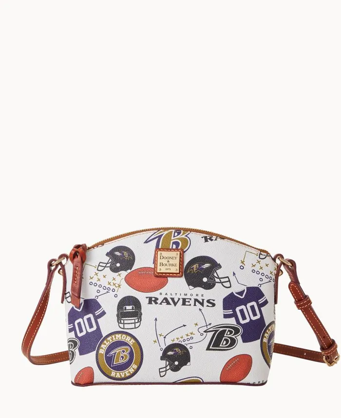 Dooney and Bourke NFL Ravens Suki Crossbody Ravens WomenMen Crossbodies
