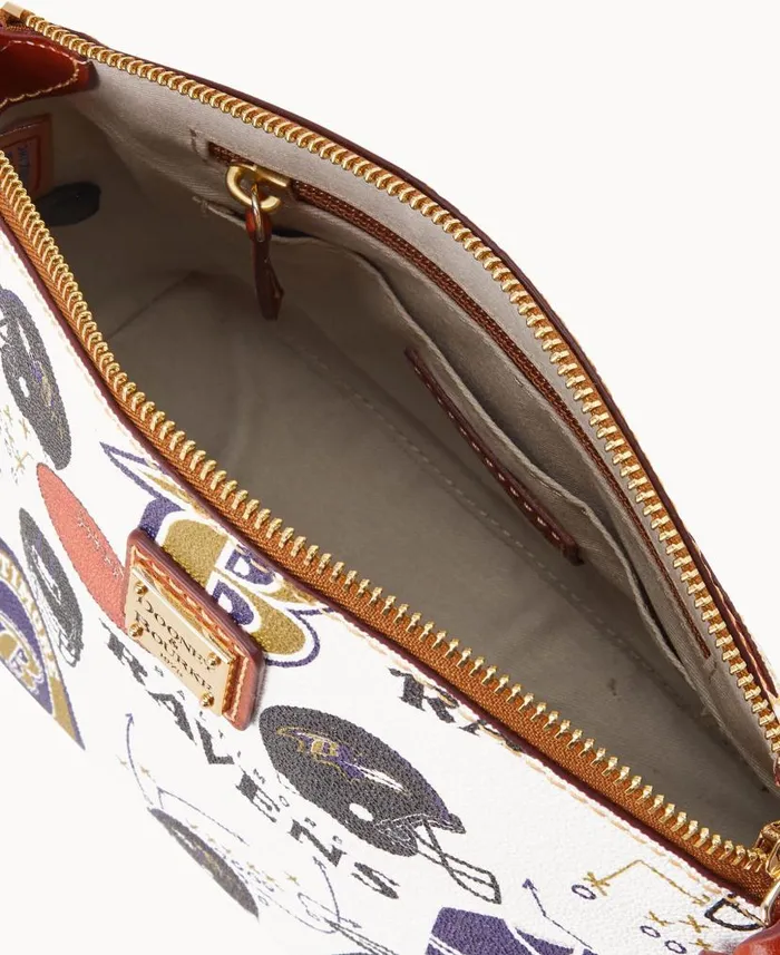 Dooney and Bourke NFL Ravens Suki Crossbody Ravens WomenMen Crossbodies