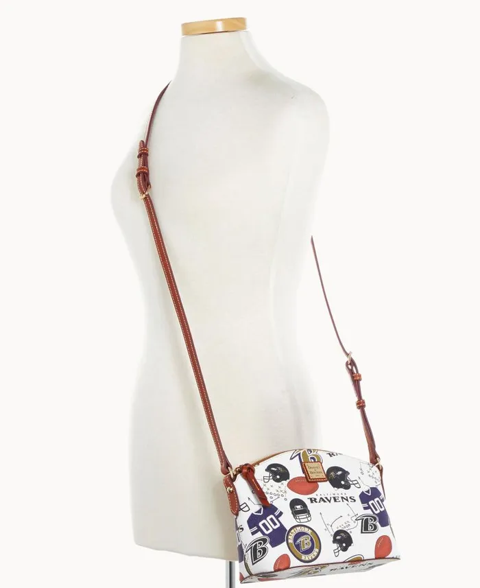 Dooney and Bourke NFL Ravens Suki Crossbody Ravens WomenMen Crossbodies