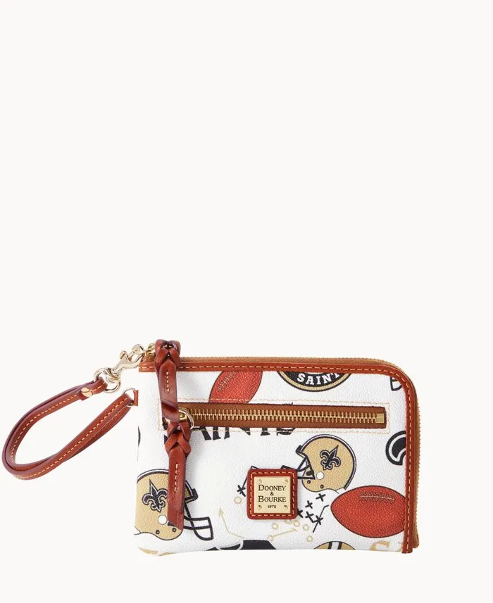 Dooney and Bourke NFL Saints Multi Function Zip Around Saints WomenMen Wallets Dooney and Bourke NFL Saints Multi Function Zip Around Saints WomenMen Wallets