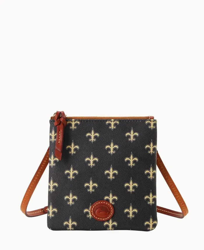 Dooney and Bourke NFL Saints Small North South Top Zip Crossbody Saints WomenMen Crossbodies Dooney and Bourke NFL Saints Small North South Top Zip Crossbody Saints WomenMen Crossbodies