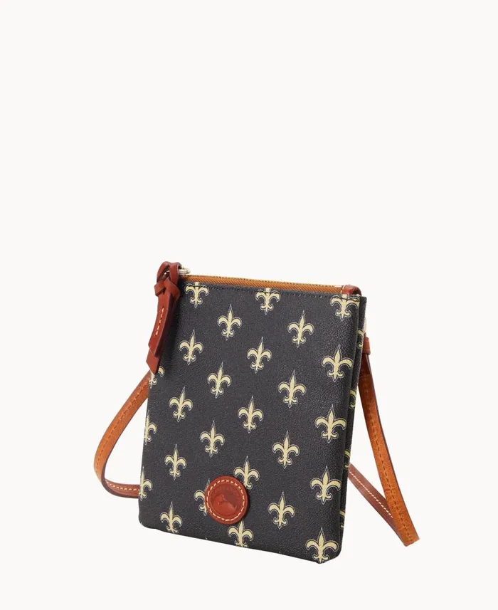 Dooney and Bourke NFL Saints Small North South Top Zip Crossbody Saints WomenMen Crossbodies Dooney and Bourke NFL Saints Small North South Top Zip Crossbody Saints WomenMen Crossbodies