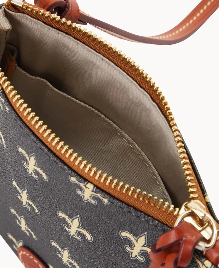Dooney and Bourke NFL Saints Small North South Top Zip Crossbody Saints WomenMen Crossbodies Dooney and Bourke NFL Saints Small North South Top Zip Crossbody Saints WomenMen Crossbodies