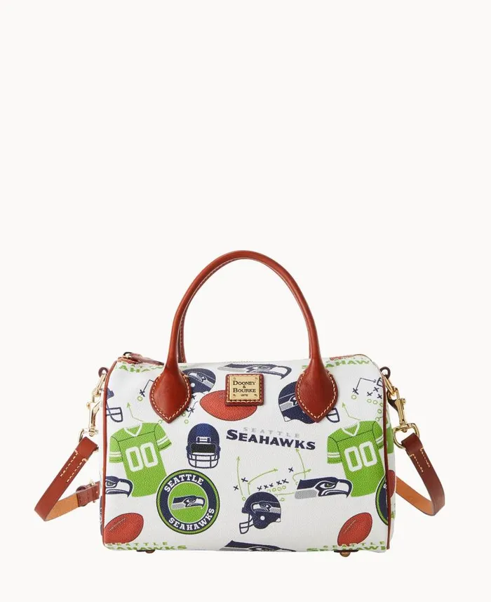 Dooney and Bourke NFL Seahawks Barrel Satchel Seahawks WomenMen Satchels