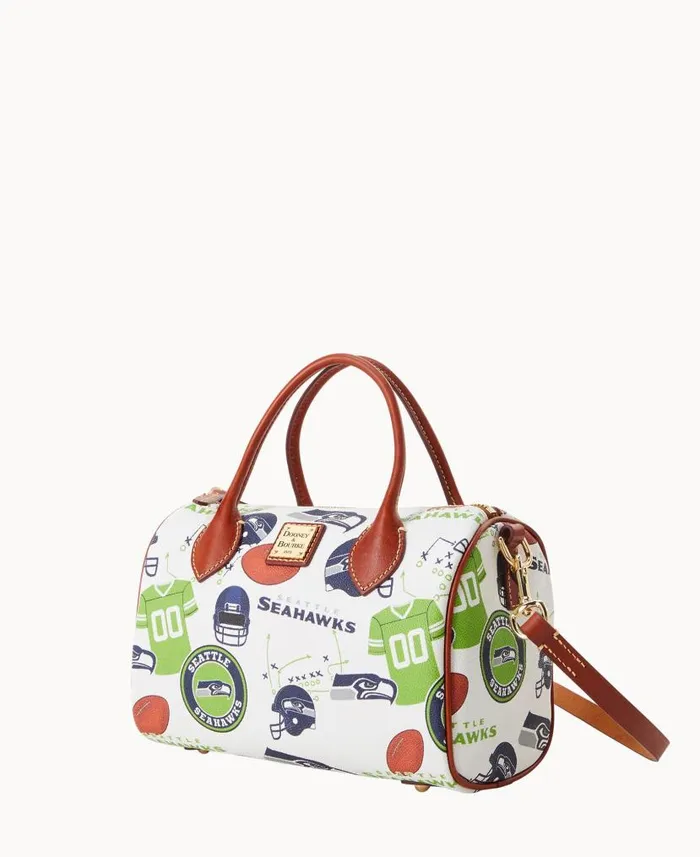 Dooney and Bourke NFL Seahawks Barrel Satchel Seahawks WomenMen Satchels