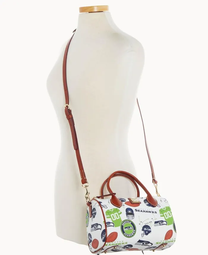 Dooney and Bourke NFL Seahawks Barrel Satchel Seahawks WomenMen Satchels
