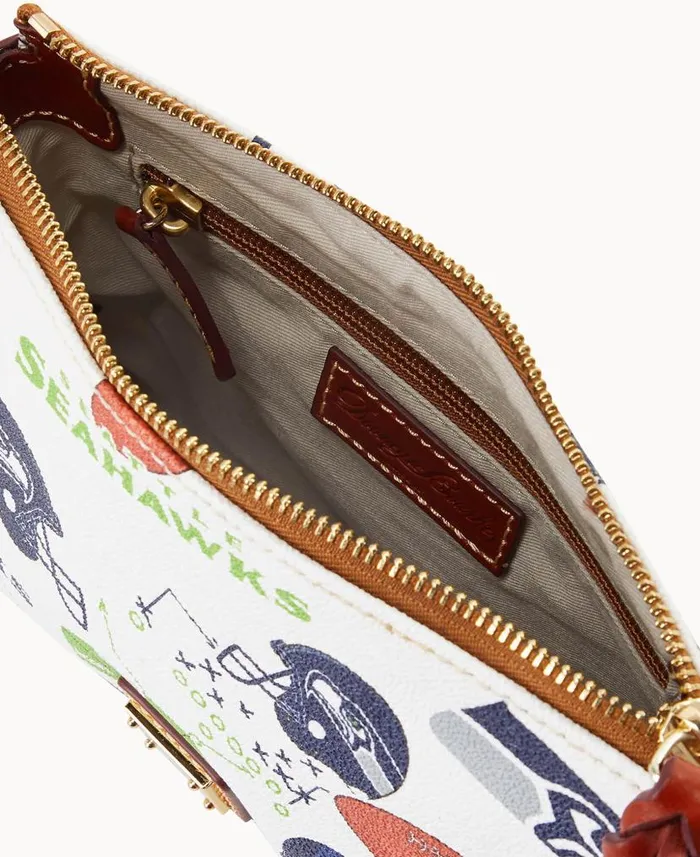 Dooney and Bourke NFL Seahawks Crossbody Pouchette Seahawks WomenMen Crossbodies Dooney and Bourke NFL Seahawks Crossbody Pouchette Seahawks WomenMen Crossbodies