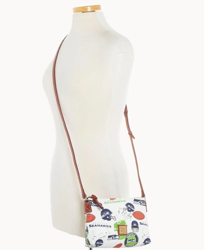 Dooney and Bourke NFL Seahawks Crossbody Pouchette Seahawks WomenMen Crossbodies Dooney and Bourke NFL Seahawks Crossbody Pouchette Seahawks WomenMen Crossbodies