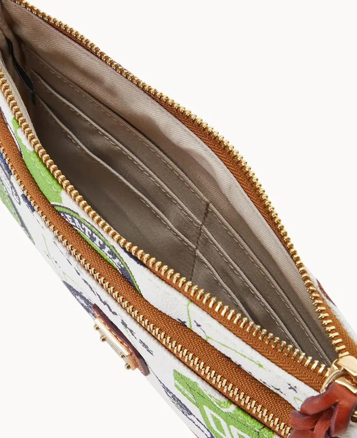 Dooney and Bourke NFL Seahawks Double Zip Wristlet Seattle Seahawks WomenMen Wallets Dooney and Bourke NFL Seahawks Double Zip Wristlet Seattle Seahawks WomenMen Wallets