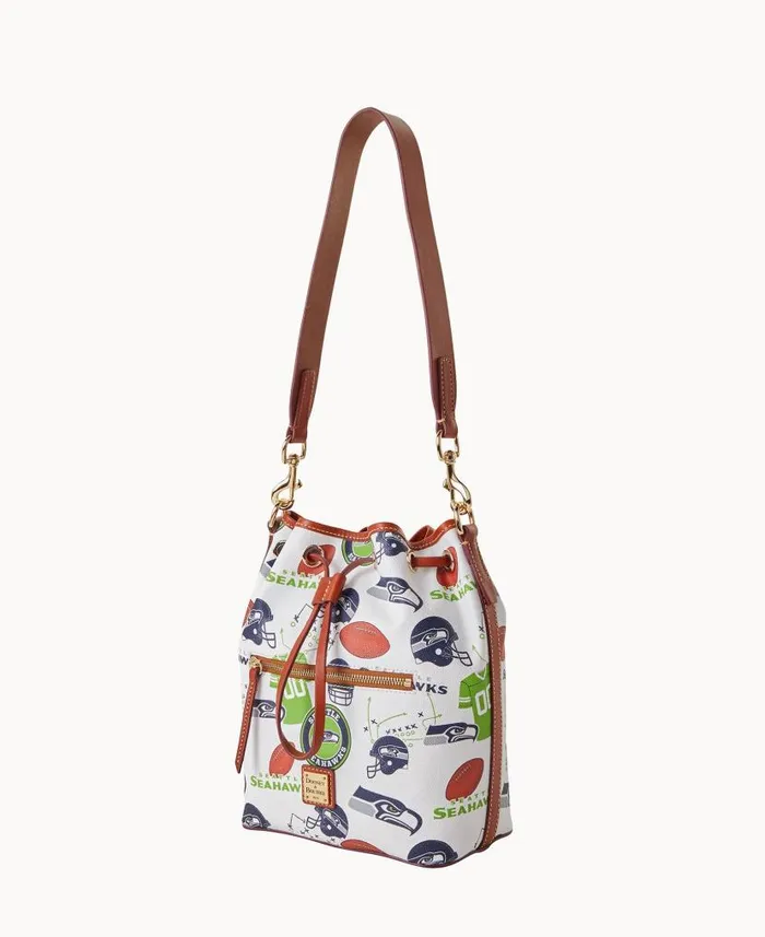Dooney and Bourke NFL Seahawks Drawstring Seahawks WomenMen Shoulder Bags