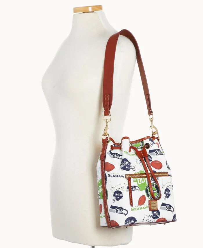 Dooney and Bourke NFL Seahawks Drawstring Seahawks WomenMen Shoulder Bags