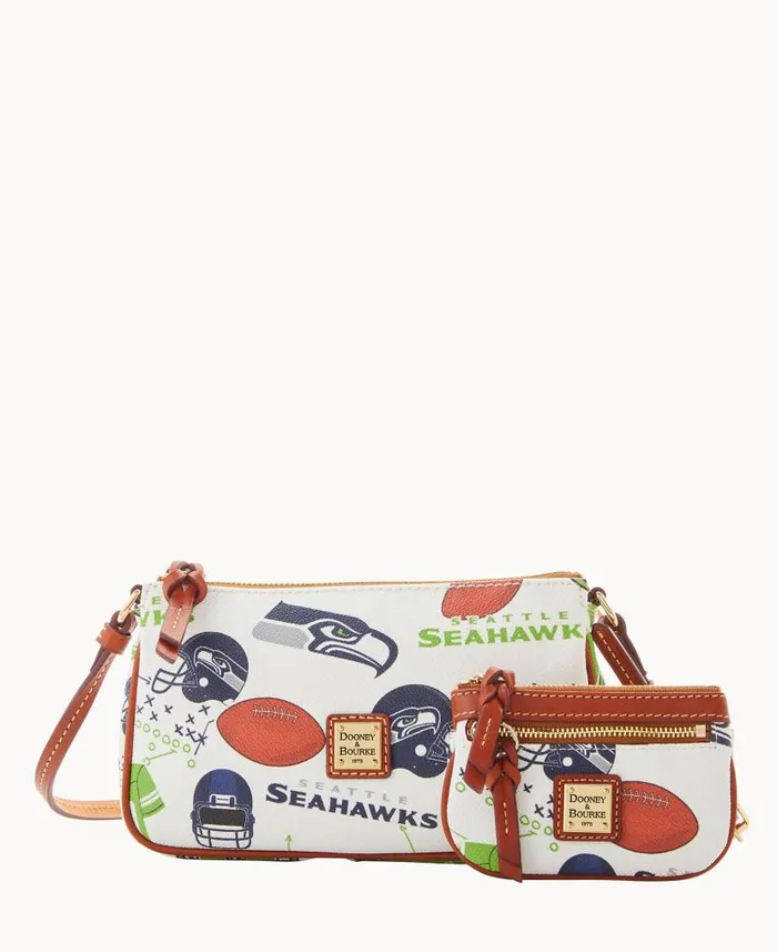 Dooney and Bourke NFL Seahawks Lexi Crossbody Sm Coin Case Seahawks WomenMen Crossbodies Dooney and Bourke NFL Seahawks Lexi Crossbody Sm Coin Case Seahawks WomenMen Crossbodies