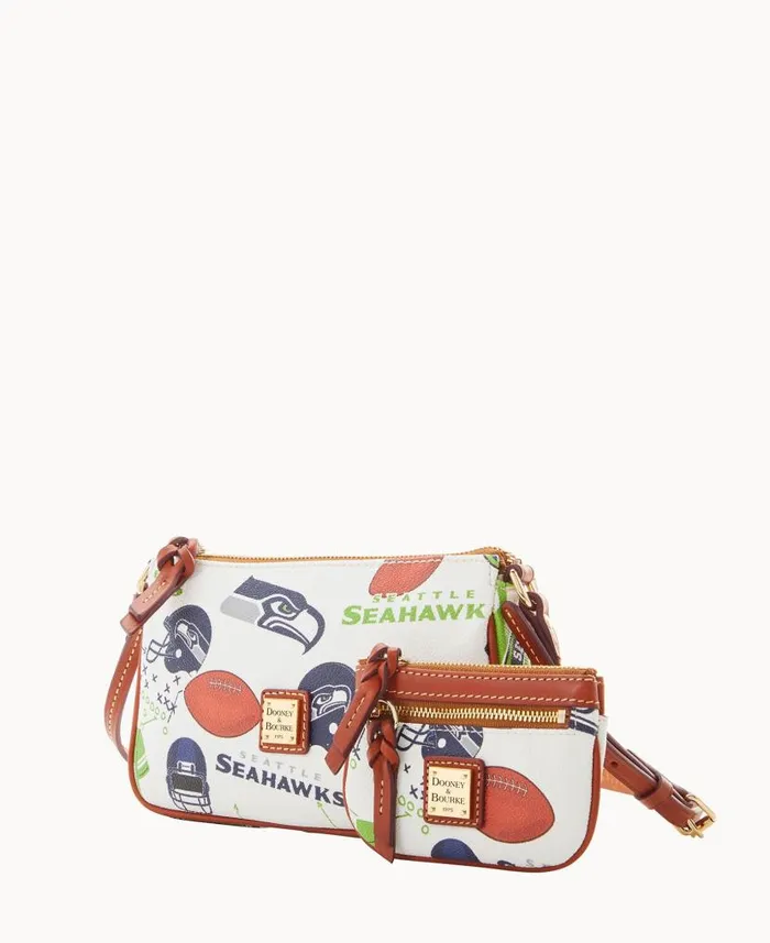 Dooney and Bourke NFL Seahawks Lexi Crossbody Sm Coin Case Seahawks WomenMen Crossbodies Dooney and Bourke NFL Seahawks Lexi Crossbody Sm Coin Case Seahawks WomenMen Crossbodies