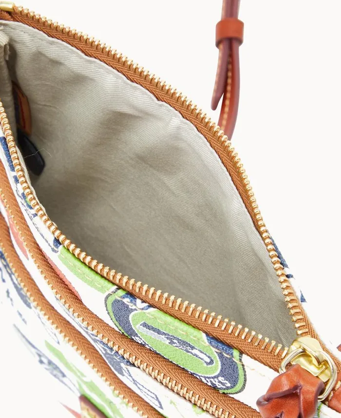 Dooney and Bourke NFL Seahawks N S Triple Zip Crossbody Seahawks WomenMen Crossbodies Dooney and Bourke NFL Seahawks N S Triple Zip Crossbody Seahawks WomenMen Crossbodies