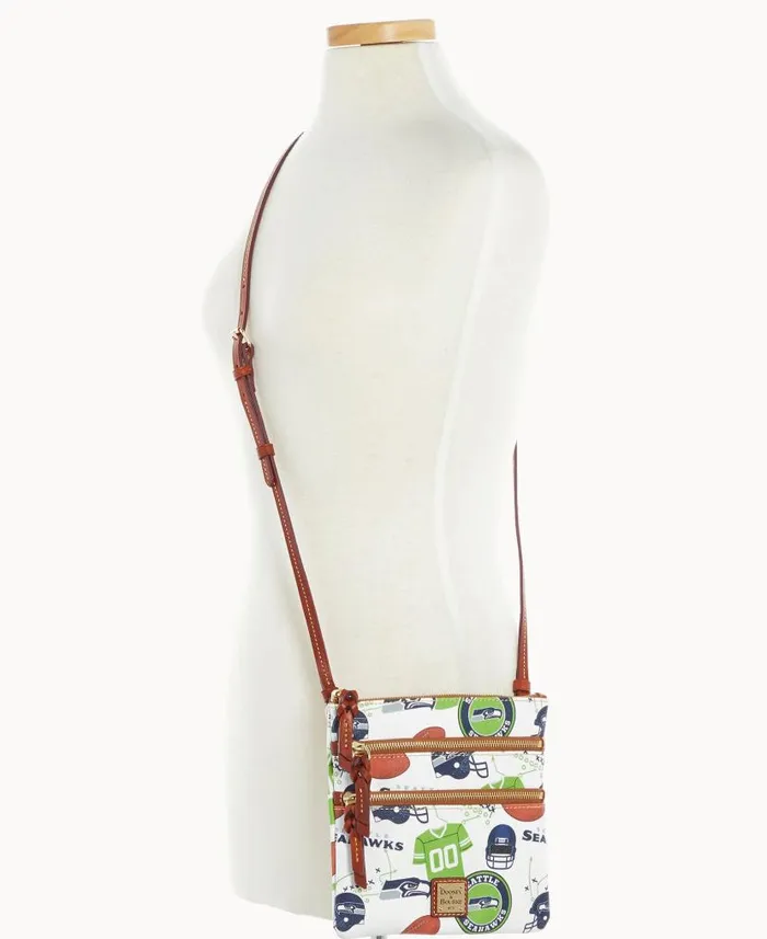 Dooney and Bourke NFL Seahawks N S Triple Zip Crossbody Seahawks WomenMen Crossbodies Dooney and Bourke NFL Seahawks N S Triple Zip Crossbody Seahawks WomenMen Crossbodies