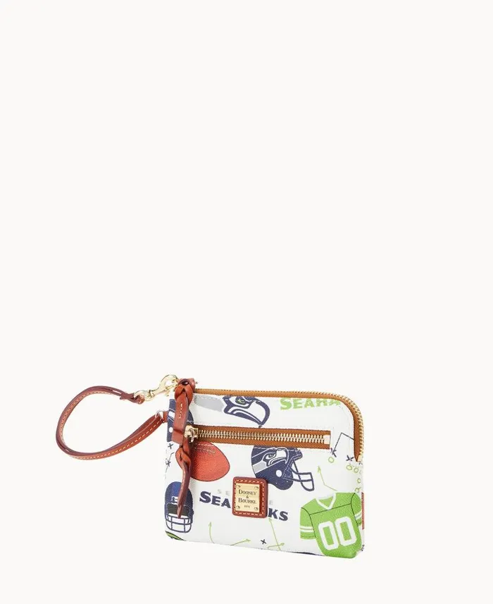 Dooney and Bourke NFL Seahawks Zip Around Wristlet Seahawks WomenMen Wallets Dooney and Bourke NFL Seahawks Zip Around Wristlet Seahawks WomenMen Wallets