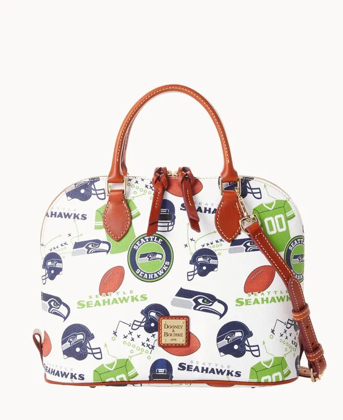 Dooney and Bourke NFL Seahawks Zip Zip Satchel Seahawks WomenMen Satchels