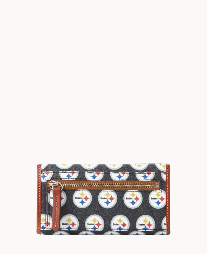 Dooney and Bourke NFL Steelers Continental Clutch Steelers WomenMen Wallets