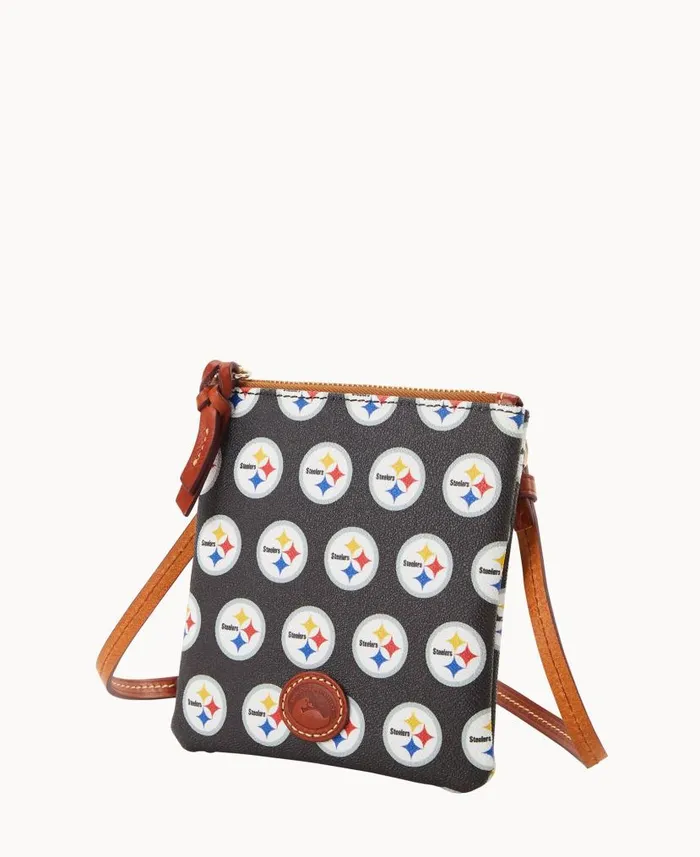 Dooney and Bourke NFL Steelers Small North South Top Zip Crossbody Steelers WomenMen Crossbodies Dooney and Bourke NFL Steelers Small North South Top Zip Crossbody Steelers WomenMen Crossbodies