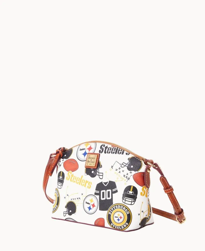 Dooney and Bourke NFL Steelers Suki Crossbody Steelers WomenMen Crossbodies