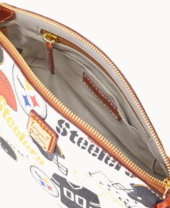 Dooney and Bourke NFL Steelers Suki Crossbody Steelers WomenMen Crossbodies