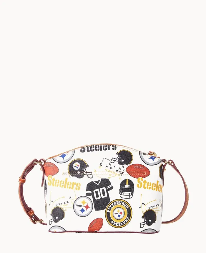 Dooney and Bourke NFL Steelers Suki Crossbody Steelers WomenMen Crossbodies