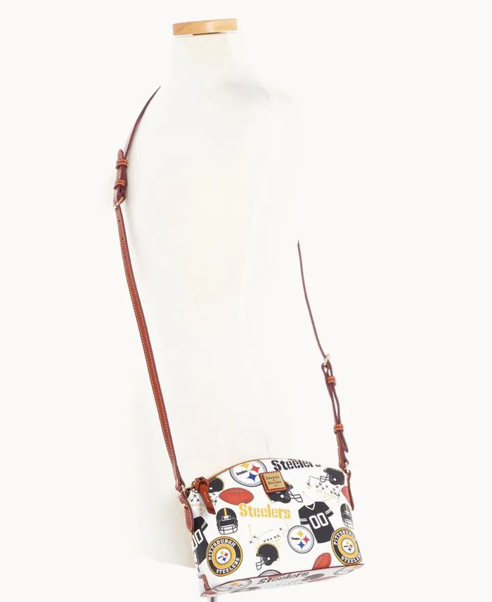 Dooney and Bourke NFL Steelers Suki Crossbody Steelers WomenMen Crossbodies