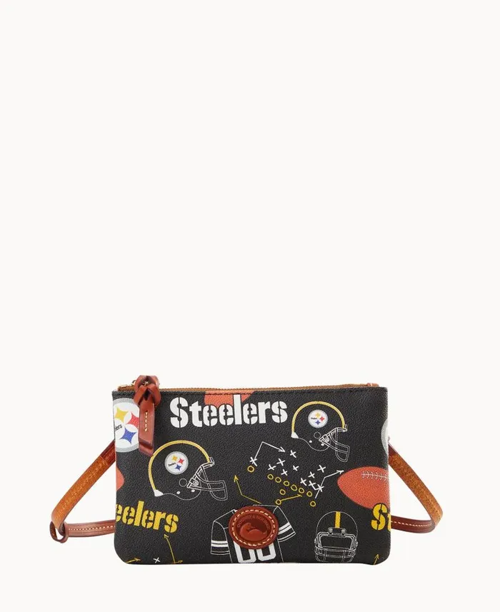 Dooney and Bourke NFL Steelers Top Zip Crossbody Steelers WomenMen Crossbodies Dooney and Bourke NFL Steelers Top Zip Crossbody Steelers WomenMen Crossbodies