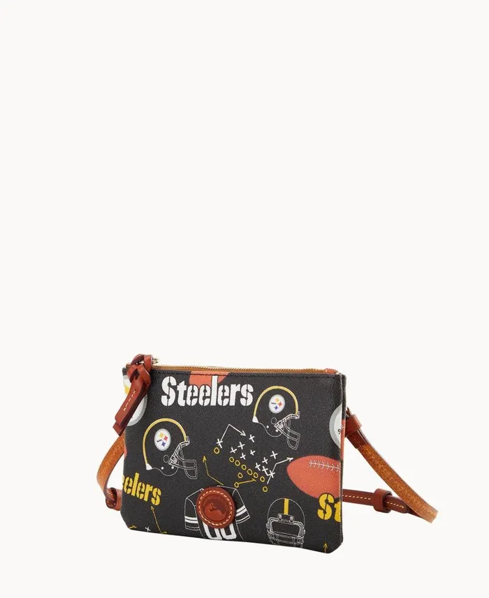 Dooney and Bourke NFL Steelers Top Zip Crossbody Steelers WomenMen Crossbodies Dooney and Bourke NFL Steelers Top Zip Crossbody Steelers WomenMen Crossbodies