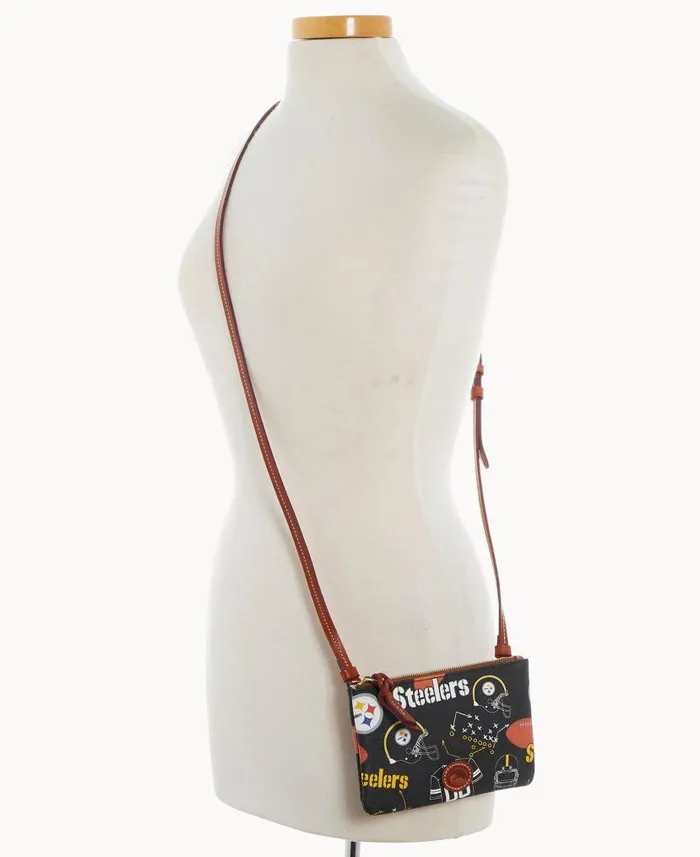 Dooney and Bourke NFL Steelers Top Zip Crossbody Steelers WomenMen Crossbodies Dooney and Bourke NFL Steelers Top Zip Crossbody Steelers WomenMen Crossbodies