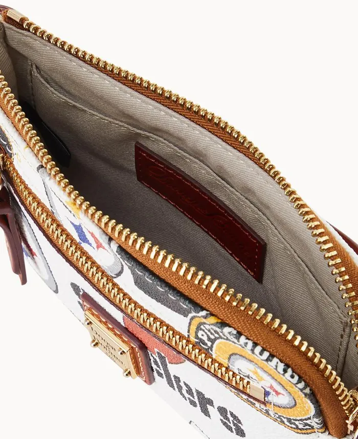Dooney and Bourke NFL Steelers Zip Around Wristlet Steelers WomenMen Wallets Dooney and Bourke NFL Steelers Zip Around Wristlet Steelers WomenMen Wallets