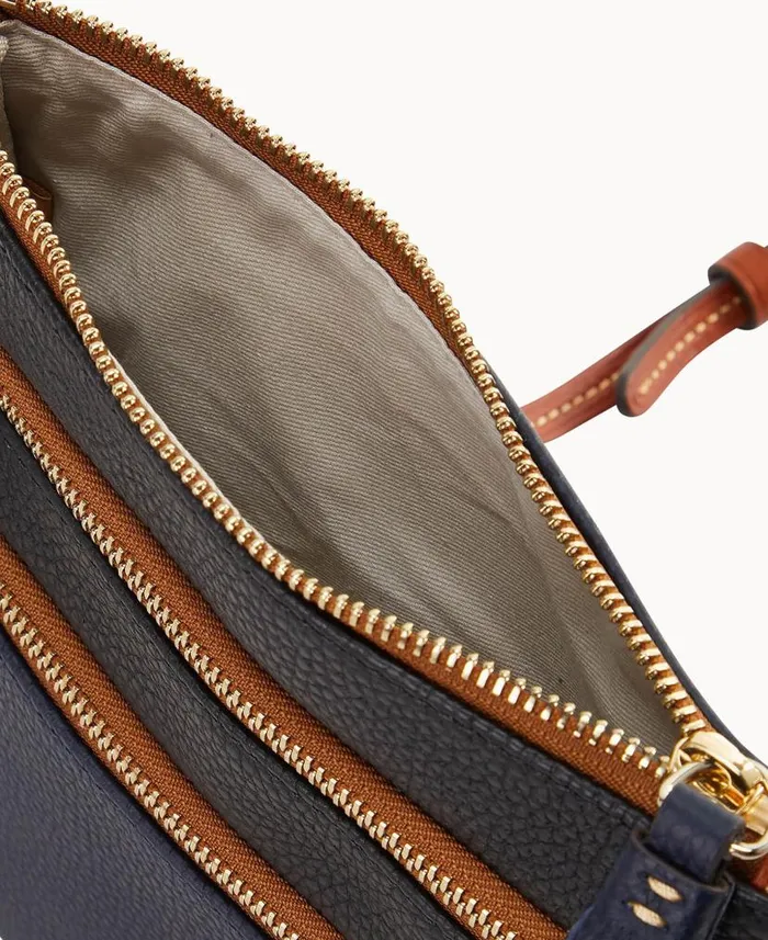 Dooney and Bourke NFL Texans Triple Zip Crossbody Texans WomenMen Crossbodies Dooney and Bourke NFL Texans Triple Zip Crossbody Texans WomenMen Crossbodies