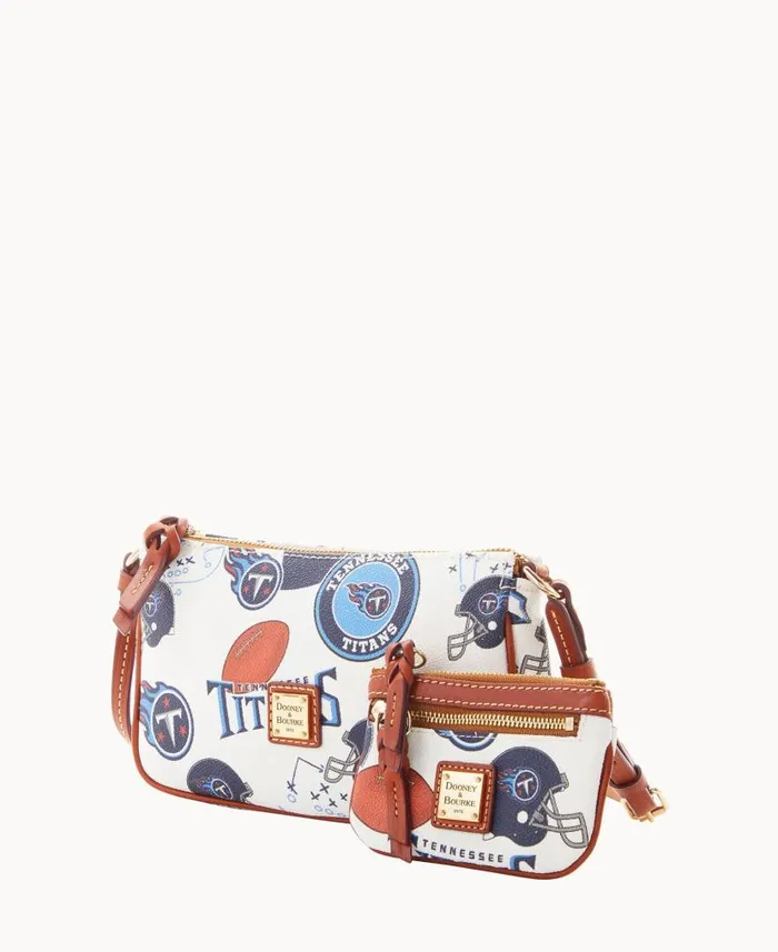 Dooney and Bourke NFL Titans Lexi Crossbody Sm Coin Case Titans WomenMen Crossbodies Dooney and Bourke NFL Titans Lexi Crossbody Sm Coin Case Titans WomenMen Crossbodies