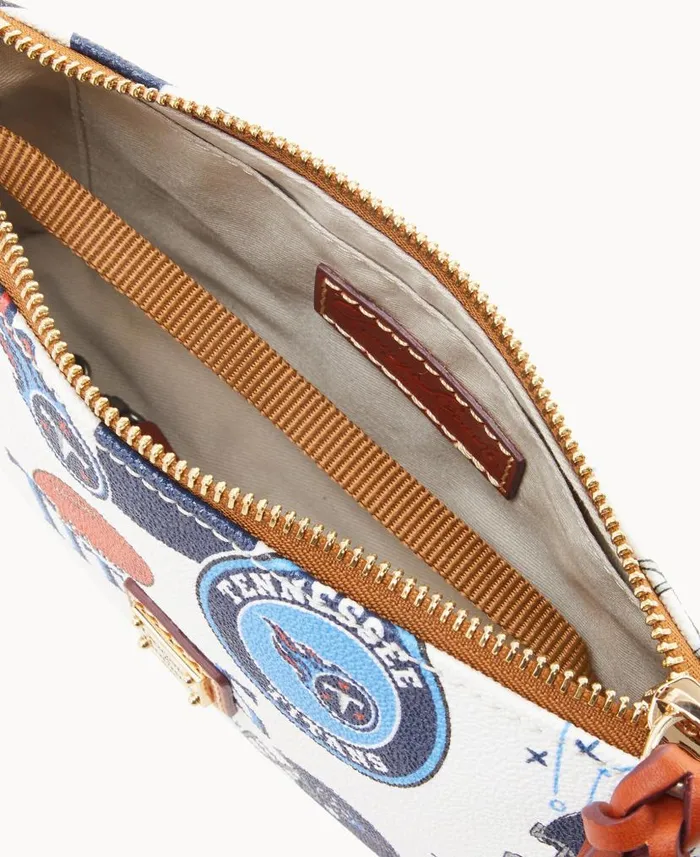 Dooney and Bourke NFL Titans Lexi Crossbody Sm Coin Case Titans WomenMen Crossbodies Dooney and Bourke NFL Titans Lexi Crossbody Sm Coin Case Titans WomenMen Crossbodies