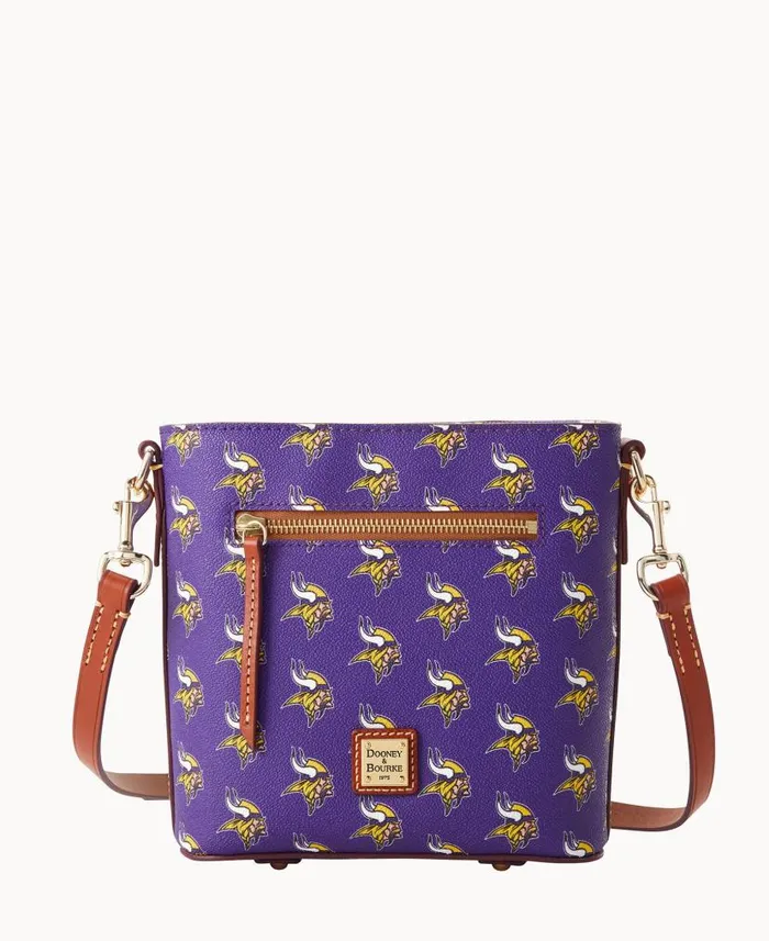 Dooney and Bourke NFL Vikings Small Zip Crossbody Vikings WomenMen Crossbodies Dooney and Bourke NFL Vikings Small Zip Crossbody Vikings WomenMen Crossbodies
