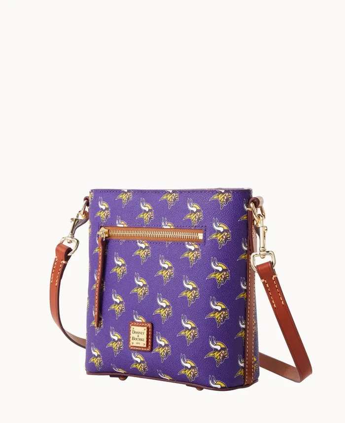 Dooney and Bourke NFL Vikings Small Zip Crossbody Vikings WomenMen Crossbodies Dooney and Bourke NFL Vikings Small Zip Crossbody Vikings WomenMen Crossbodies