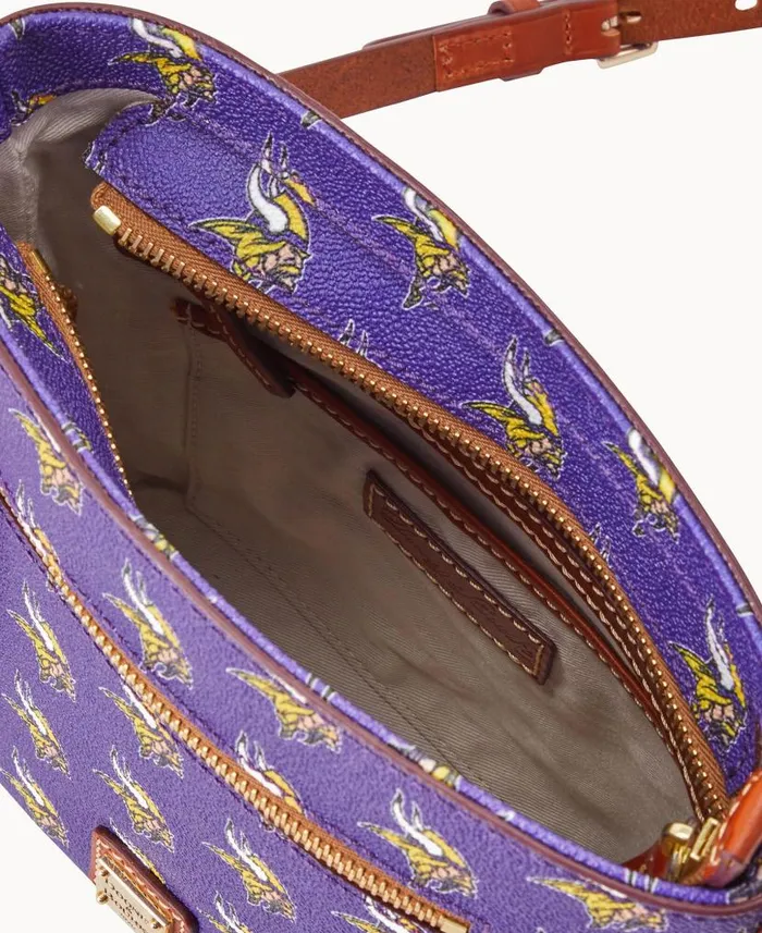 Dooney and Bourke NFL Vikings Small Zip Crossbody Vikings WomenMen Crossbodies Dooney and Bourke NFL Vikings Small Zip Crossbody Vikings WomenMen Crossbodies