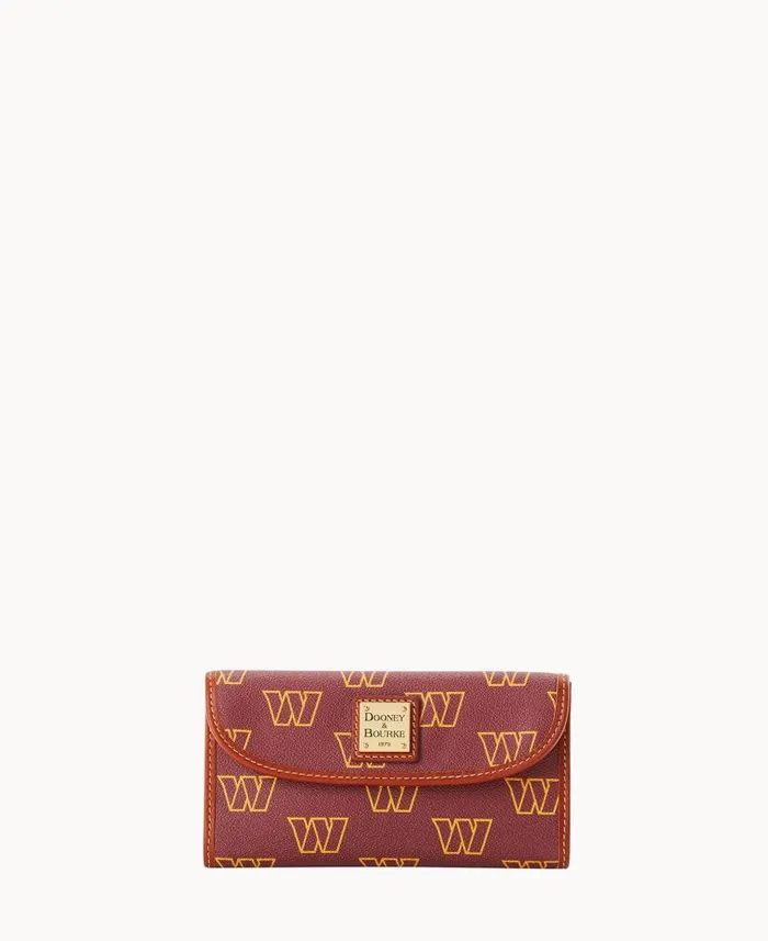 Dooney and Bourke NFL Washington Continental Clutch Washington WomenMen Wallets Dooney and Bourke NFL Washington Continental Clutch Washington WomenMen Wallets
