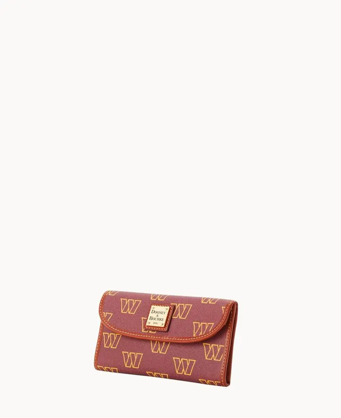 Dooney and Bourke NFL Washington Continental Clutch Washington WomenMen Wallets Dooney and Bourke NFL Washington Continental Clutch Washington WomenMen Wallets