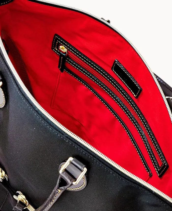 Dooney and Bourke Nylon Large Pocket Satchel Black Black WomenMen Crossbodies Dooney and Bourke Nylon Large Pocket Satchel Black Black WomenMen Crossbodies